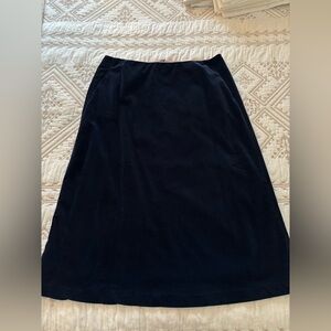 Boden Women’s Corduroy A-Line Lined Cotton Skirt Navy Blue US 12L UK 16L